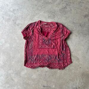Lucky Brand Boho Top Womens size L Large